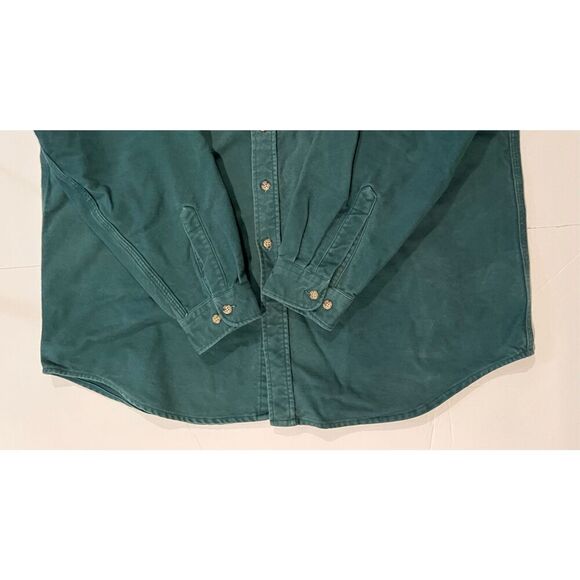 Carhartt SU204 Green Button Up Midweight Vintage Rugged Outdoor Flannel XL Tall - Picture 4 of 11